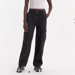 LEVIS 94 BAGGY CARGO JEANS BLACK